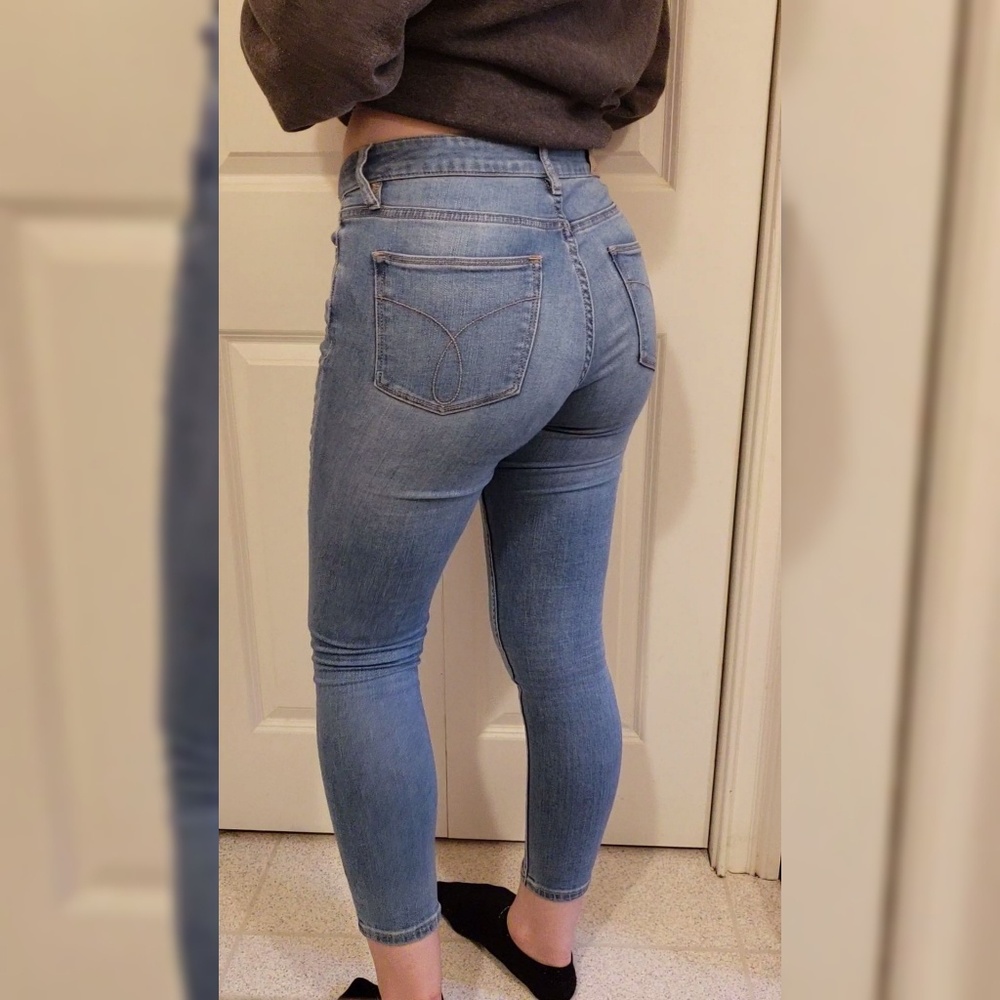 CK Ankle Skinny blue jeans